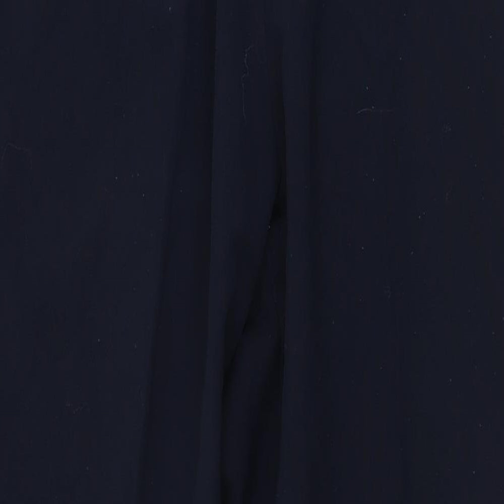 Preworn Womens Blue Polyester Trousers Size 16 L27 in Regular