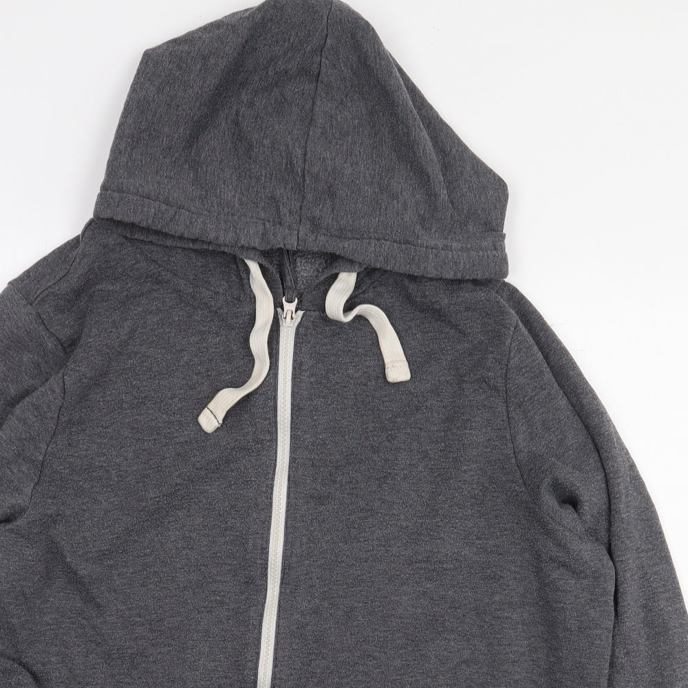 George Womens Grey Polyester Full Zip Hoodie Size 20 Zip
