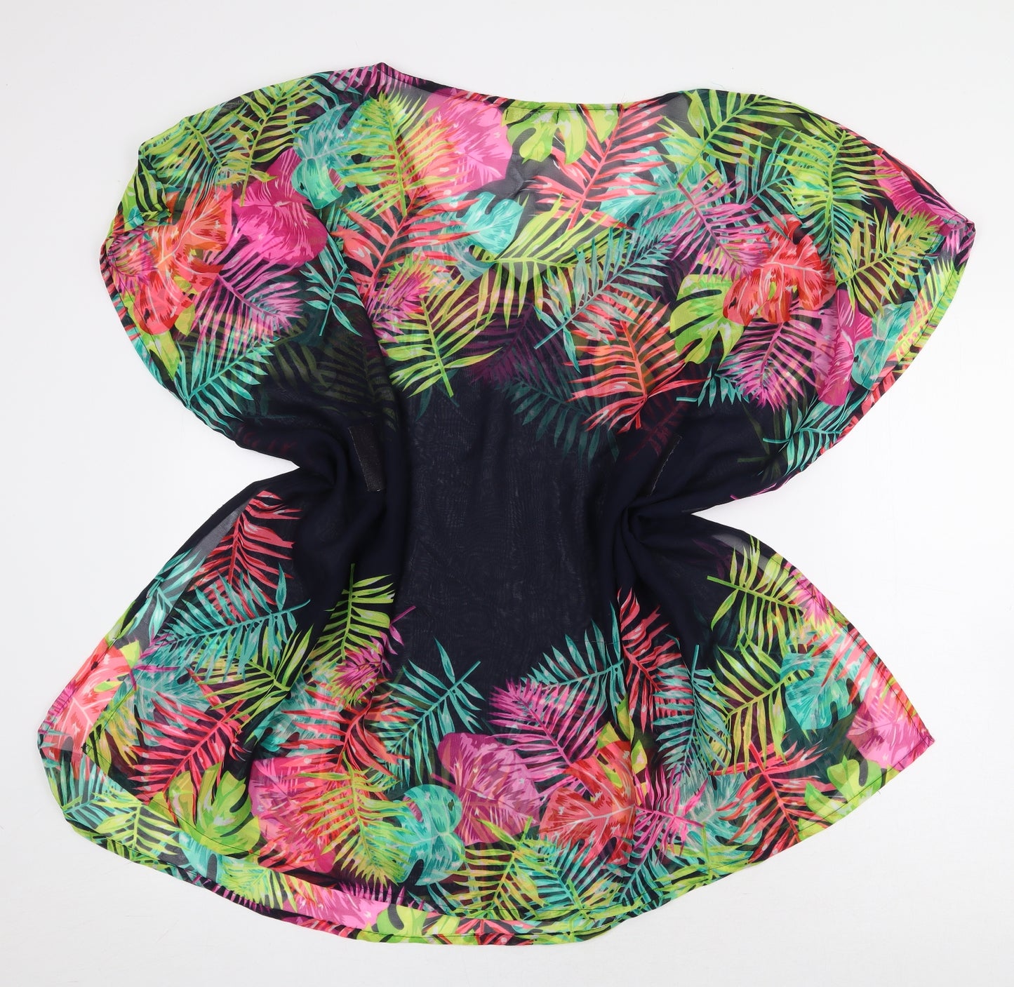 Coral Bay Womens Multicoloured Floral Polyester Cover Up One Size