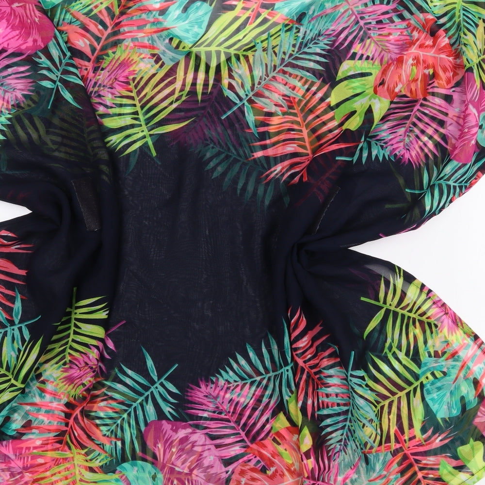 Coral Bay Womens Multicoloured Floral Polyester Cover Up One Size