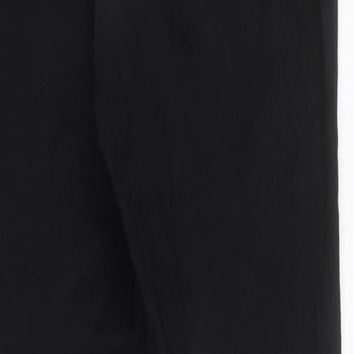 Marks and Spencer Womens Black 100% Cotton Skinny Jeans Size 10 L29 in Extra-Slim Zip
