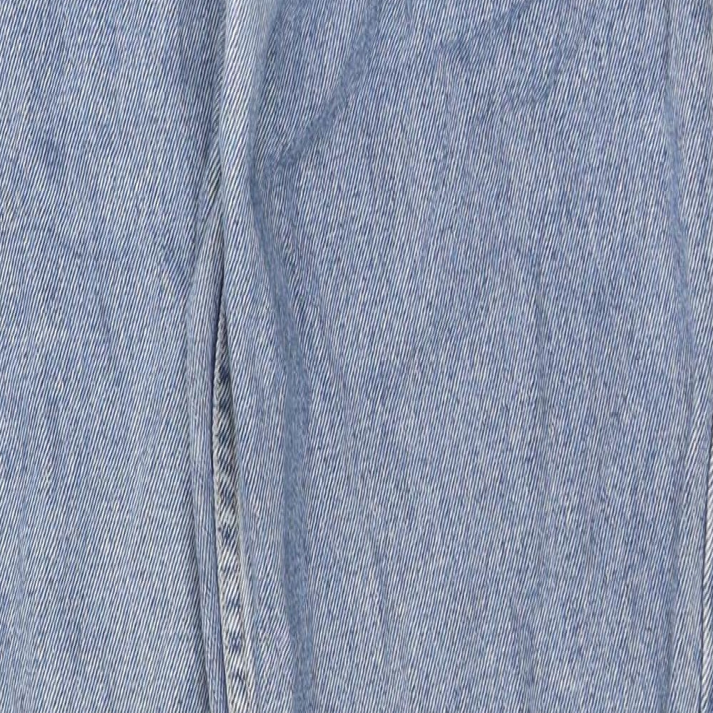 American Apperal Womens Blue 100% Cotton Tapered Jeans Size 30 in L32 in Regular Zip