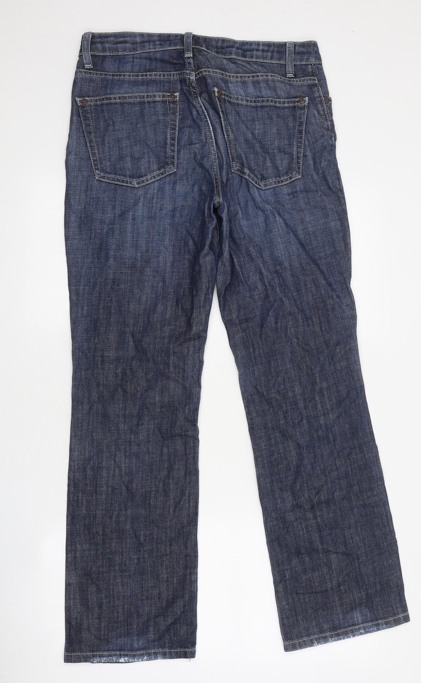 Gap Womens Blue 100% Cotton Bootcut Jeans Size 34 in L31 in Regular Zip