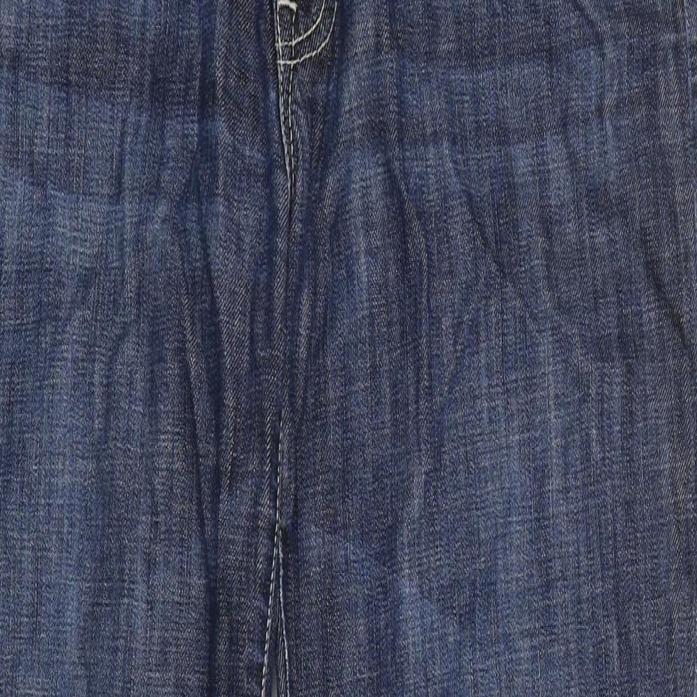 Gap Womens Blue 100% Cotton Bootcut Jeans Size 34 in L31 in Regular Zip