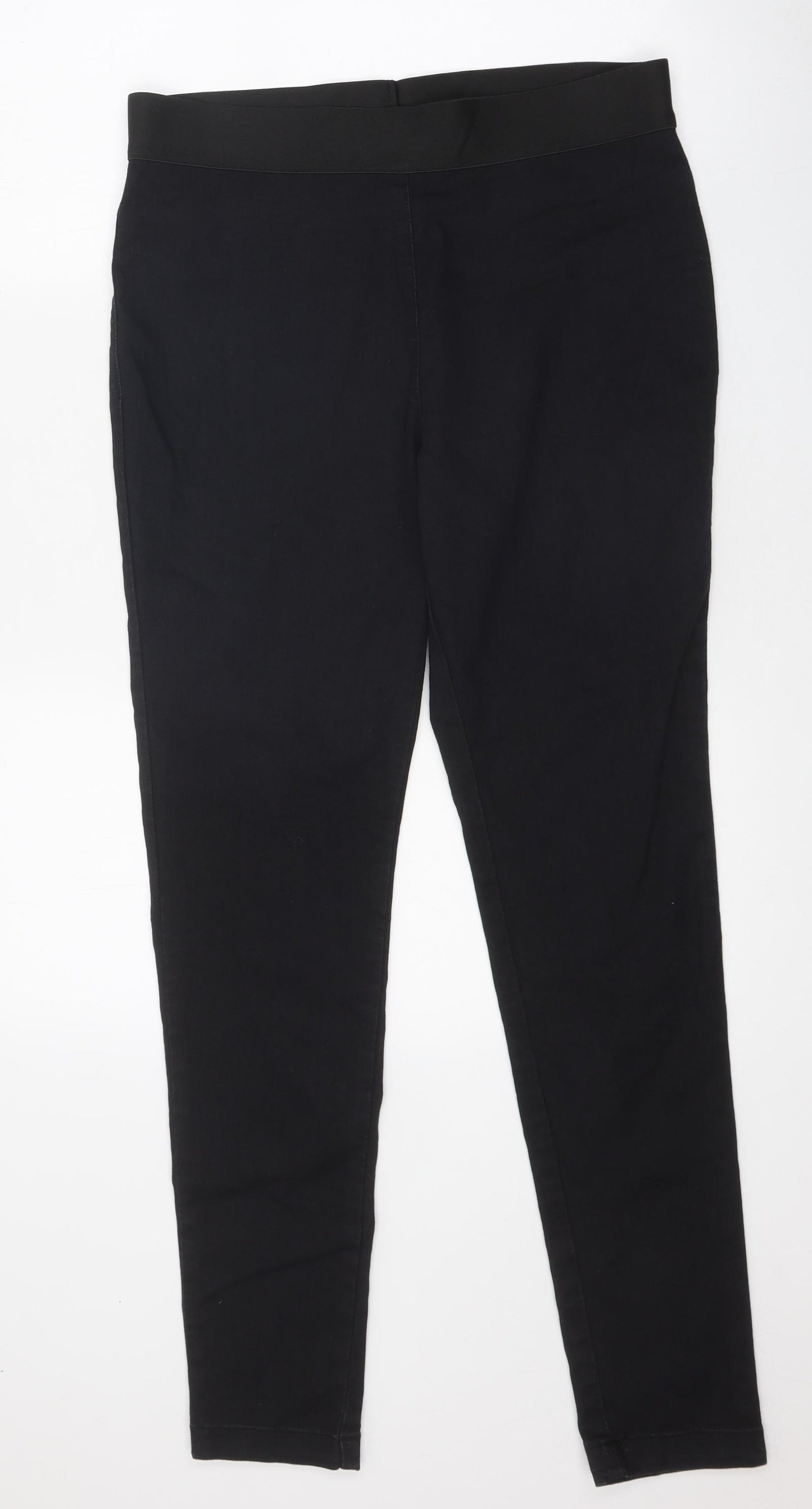 Marks and Spencer Womens Black 100% Cotton Jegging Jeans Size 14 L30 in Regular