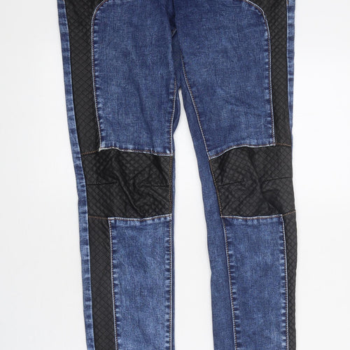 Miss RJ Womens Blue 100% Cotton Skinny Jeans Size 28 in L30 in Regular Zip