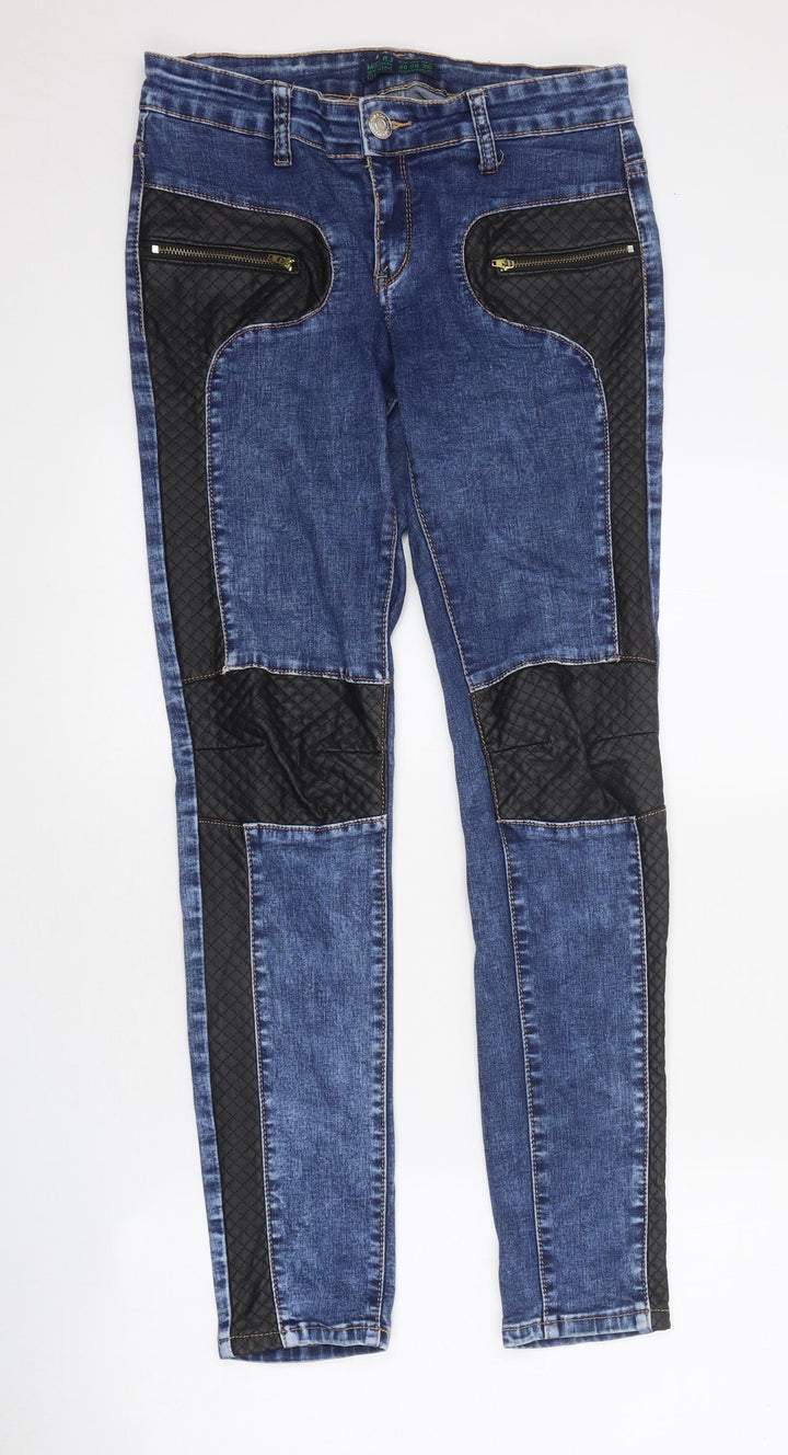 Miss RJ Womens Blue 100% Cotton Skinny Jeans Size 28 in L30 in Regular Zip