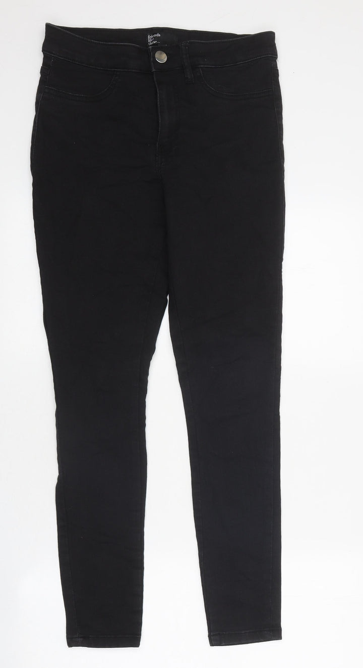 Friends Like These Womens Black 100% Cotton Skinny Jeans Size 10 L30 in Regular Zip