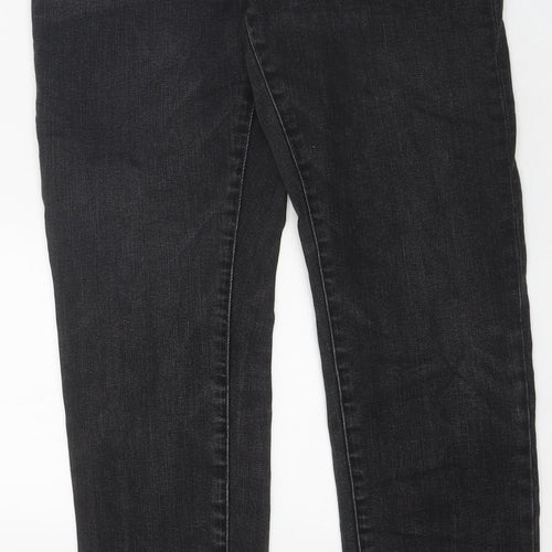 American Eagle Mens Black Cotton Straight Jeans Size 36 in L29 in Regular Zip