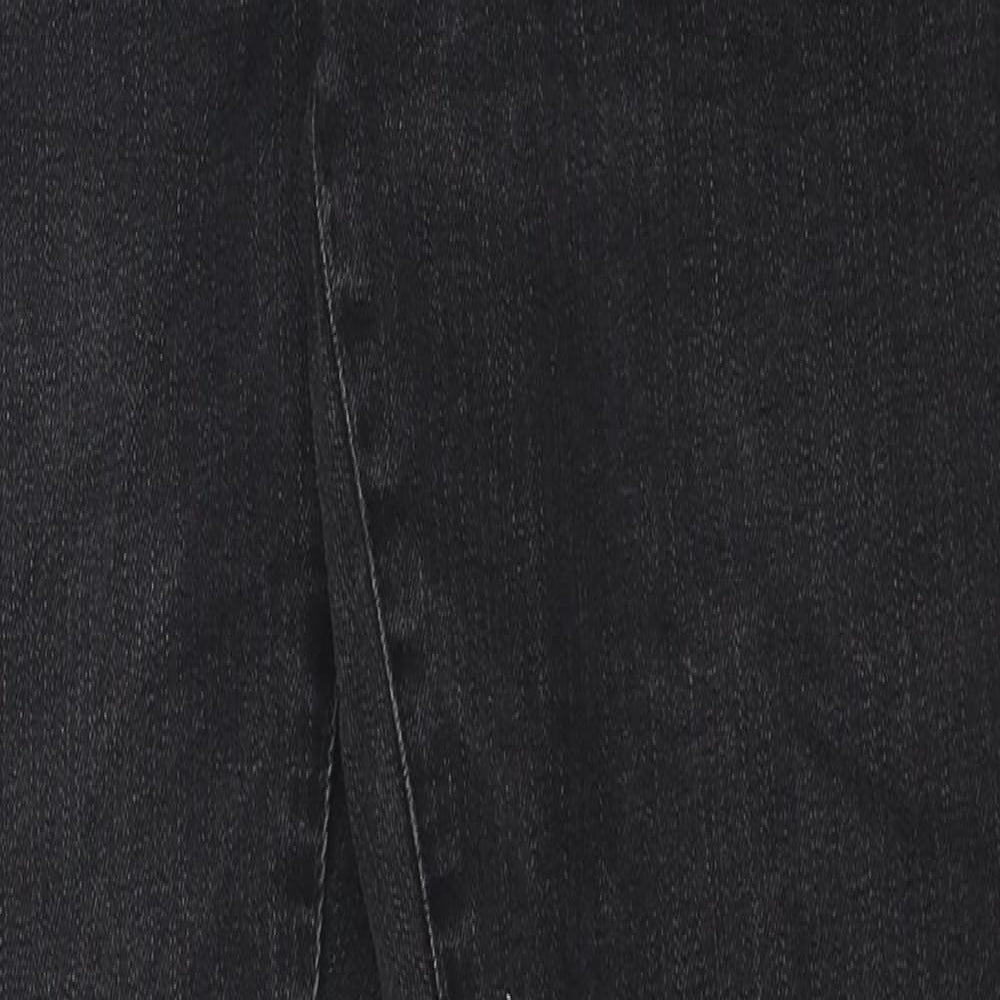 American Eagle Mens Black Cotton Straight Jeans Size 36 in L29 in Regular Zip