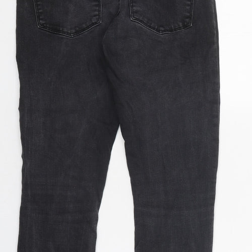 Zara Womens Black 100% Cotton Skinny Jeans Size 30 in L26 in Regular Zip