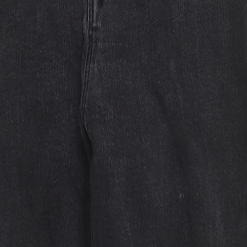 Zara Womens Black 100% Cotton Skinny Jeans Size 30 in L26 in Regular Zip