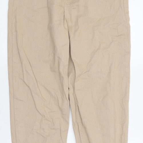 Divided by H&M Womens Beige 100% Cotton Mom Jeans Size 28 in L32 in Regular Zip