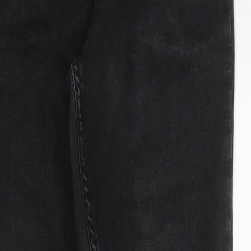 Preworn Mens Black Cotton Skinny Jeans Size 30 in L32 in Regular Zip