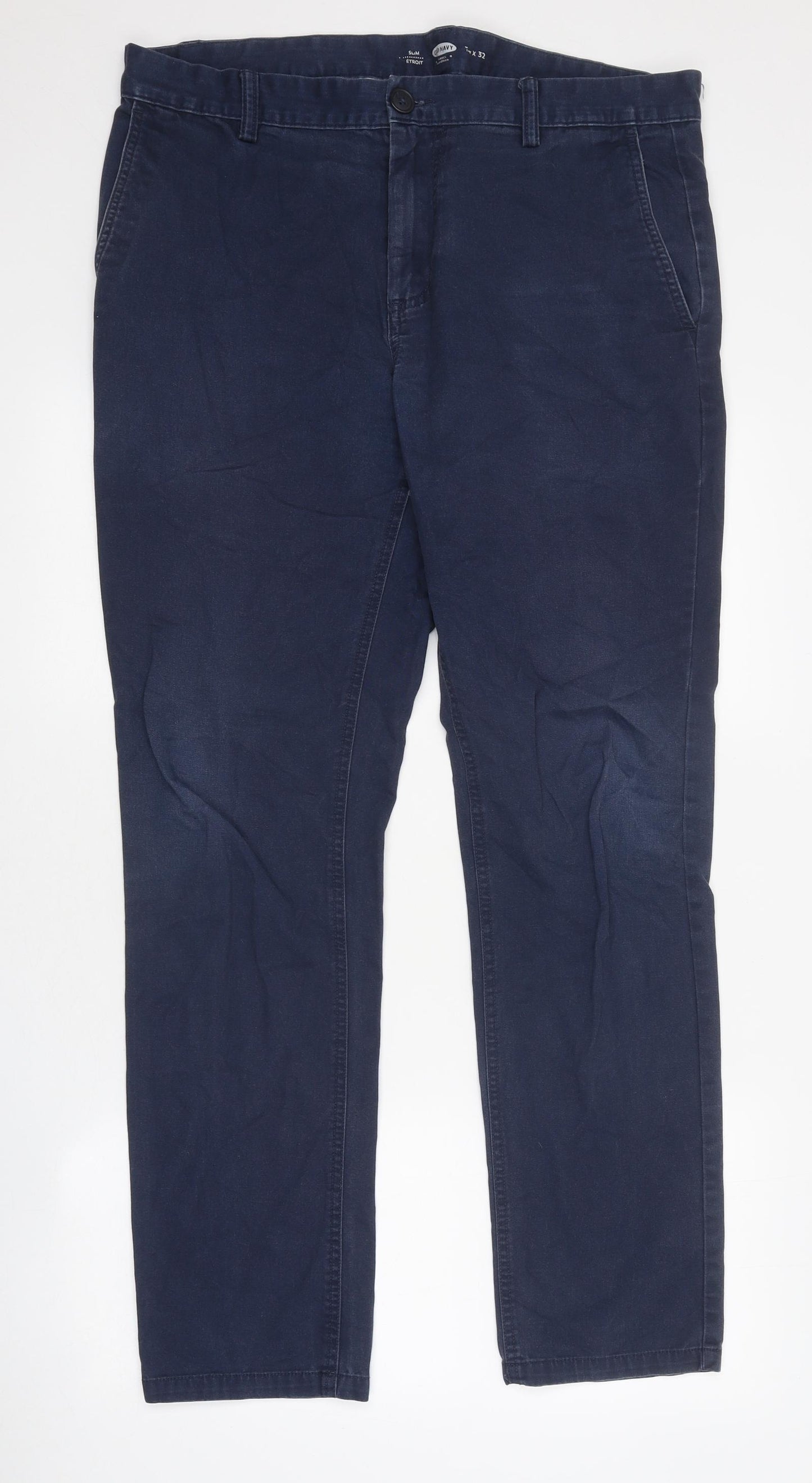 Old Navy Mens Blue Cotton Skinny Jeans Size 34 in L32 in Regular Zip