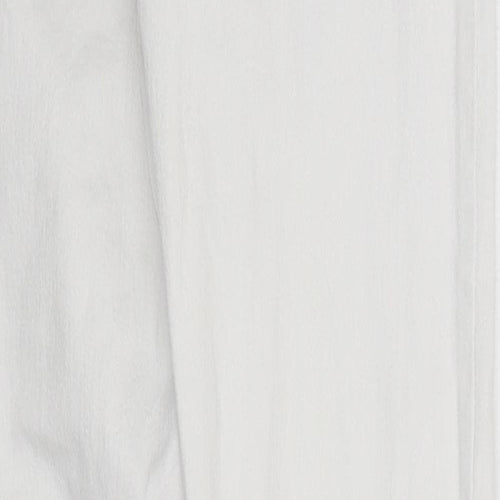 Bershka Womens White Acetate Skinny Jeans Size 28 in L30 in Regular Zip