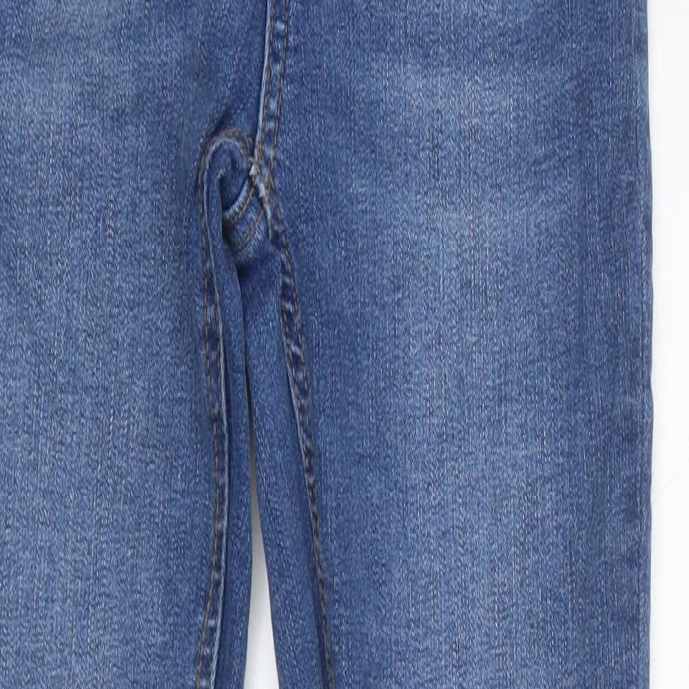 Primark Womens Blue 100% Cotton Skinny Jeans Size 4 L28 in Regular Zip