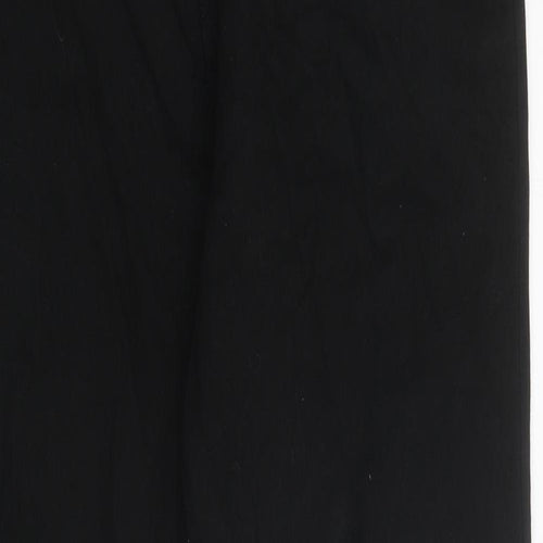 George Mens Black Cotton Straight Jeans Size 34 in L31 in Regular Tie