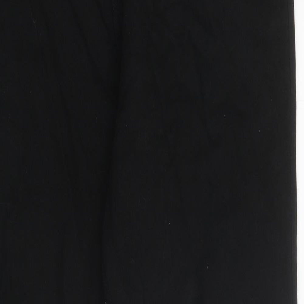 George Mens Black Cotton Straight Jeans Size 34 in L31 in Regular Tie