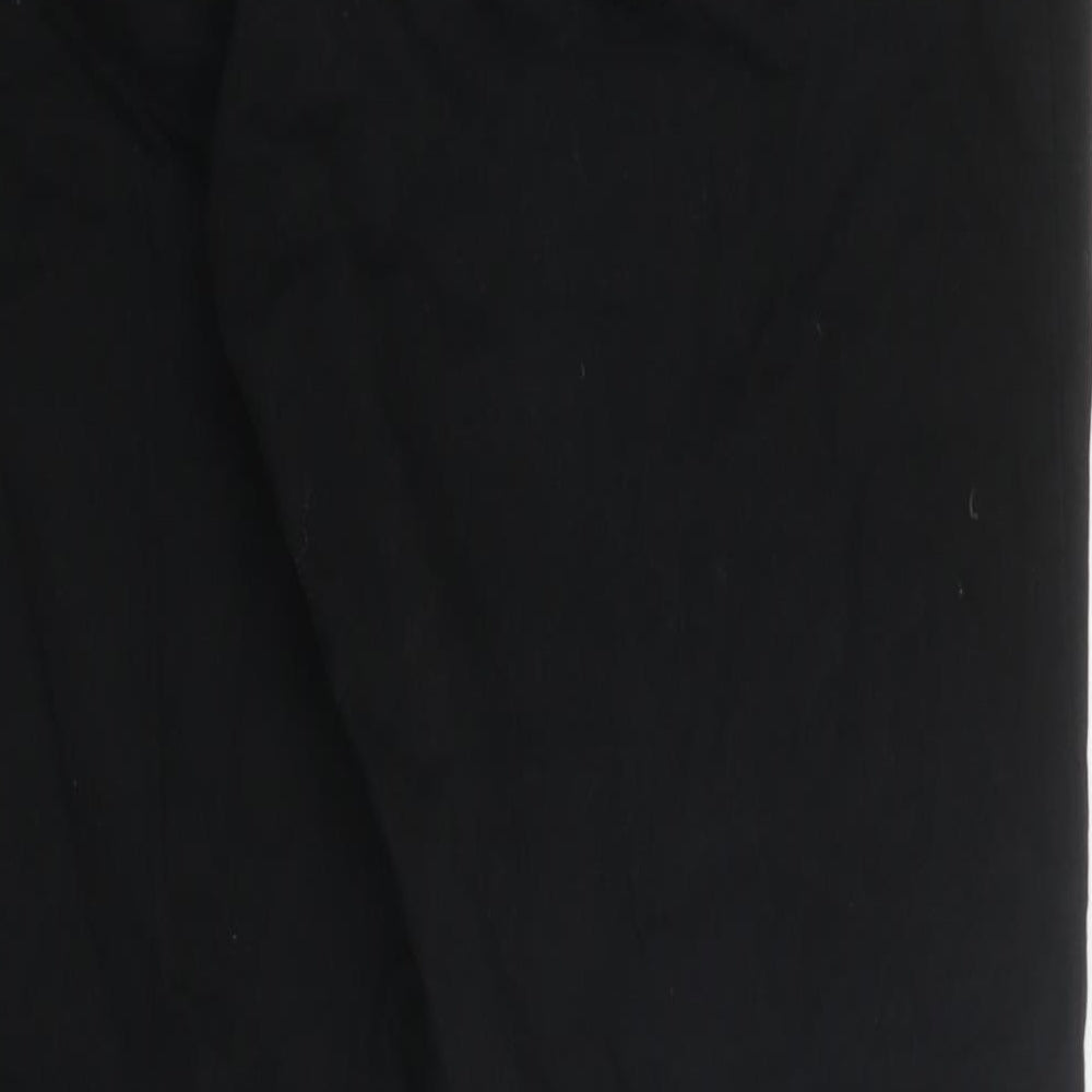 George Mens Black Cotton Straight Jeans Size 34 in L31 in Regular Tie