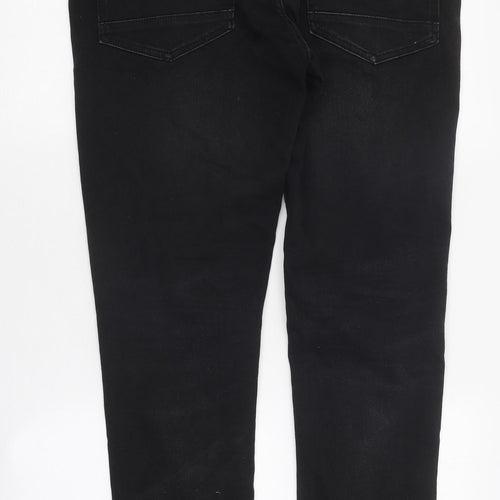 Zara Womens Black 100% Cotton Skinny Jeans Size 36 in L30 in Regular Zip
