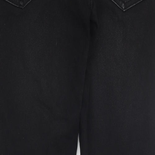 Zara Womens Black 100% Cotton Skinny Jeans Size 36 in L30 in Regular Zip
