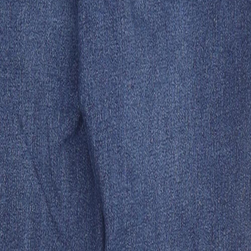 H&M Womens Blue 100% Cotton Skinny Jeans Size 6 L26 in Regular Zip