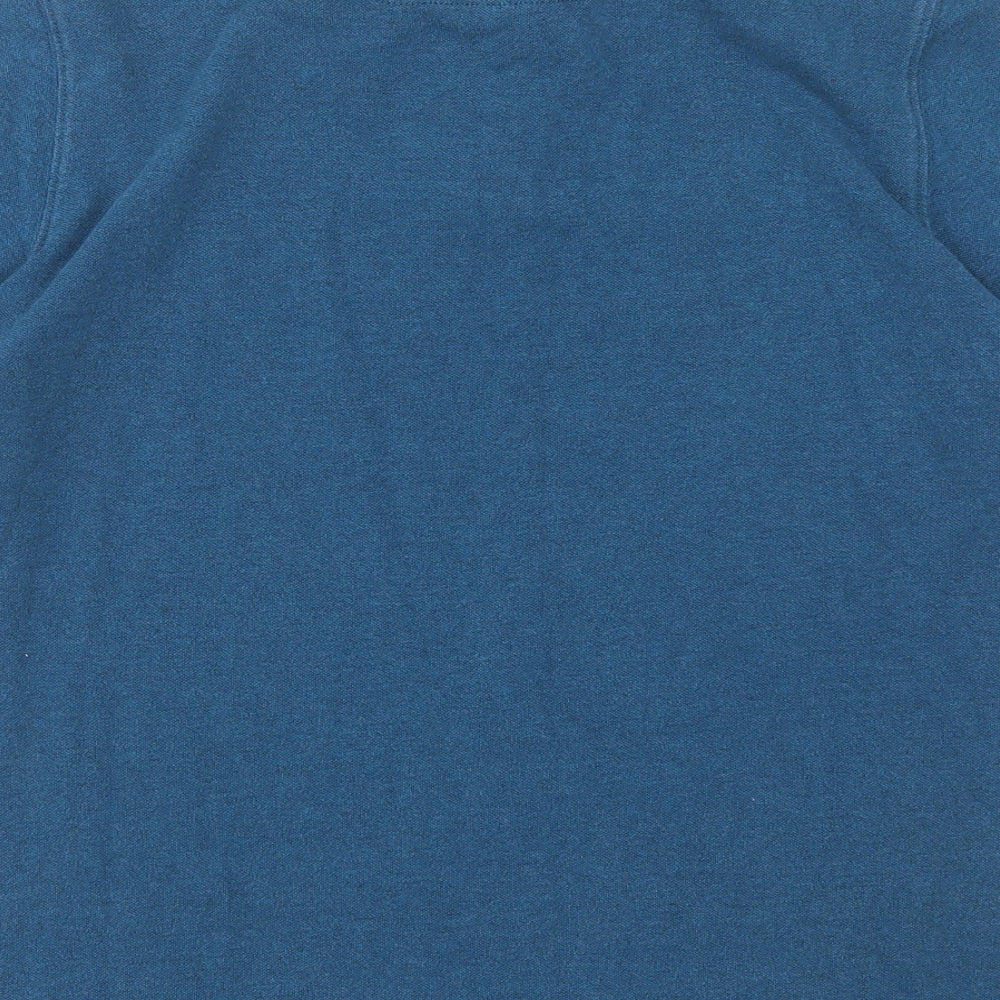 Joules Mens Blue Cotton Polo Size XL Collared Button