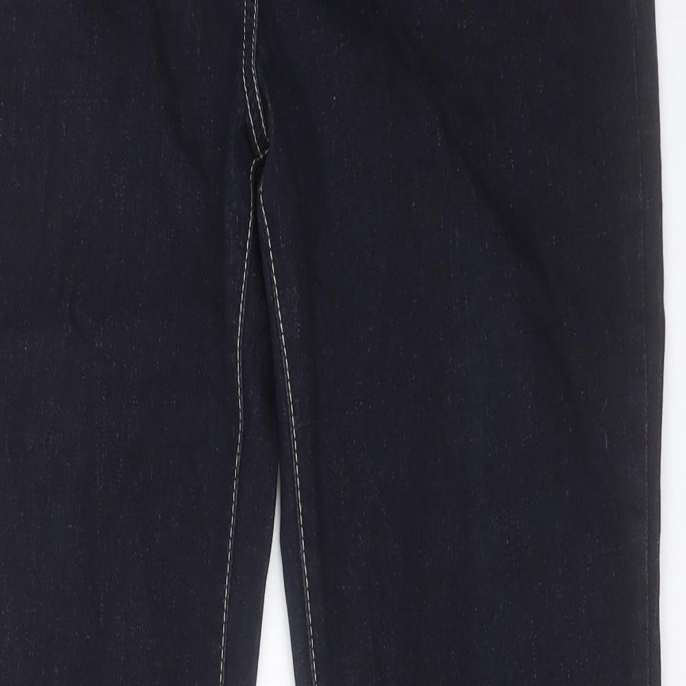Principles Womens Blue Cotton Bootcut Jeans Size 16 L30 in Regular Button