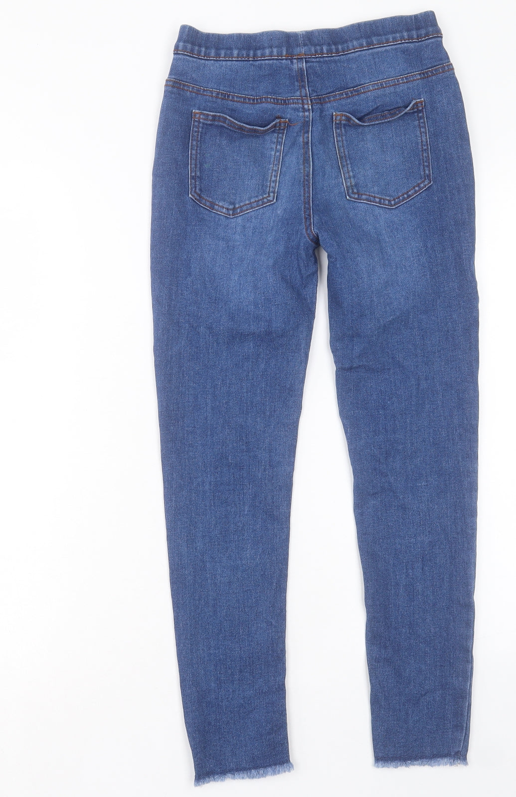 Denim & Co. Girls Blue Camel Capri Jeans Size 11-12 Years Regular Pullover