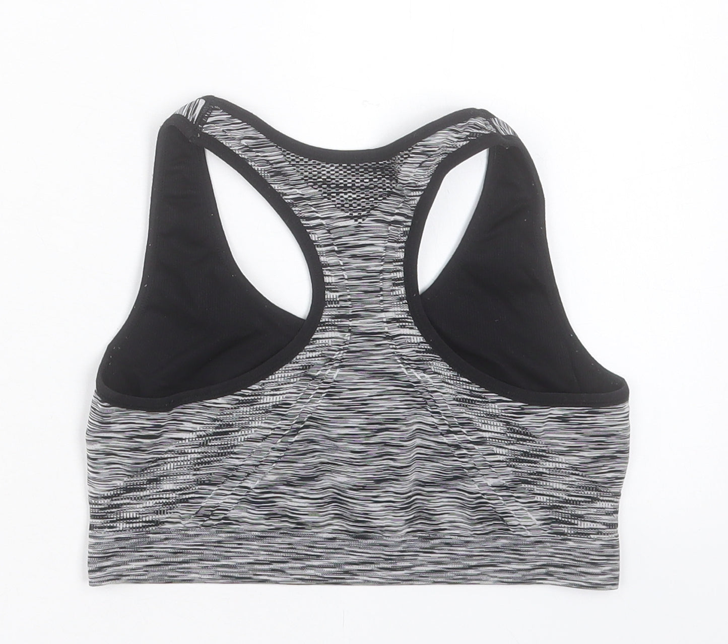 H&M Womens Grey Polyester Cropped Tank Size M Scoop Neck Pullover