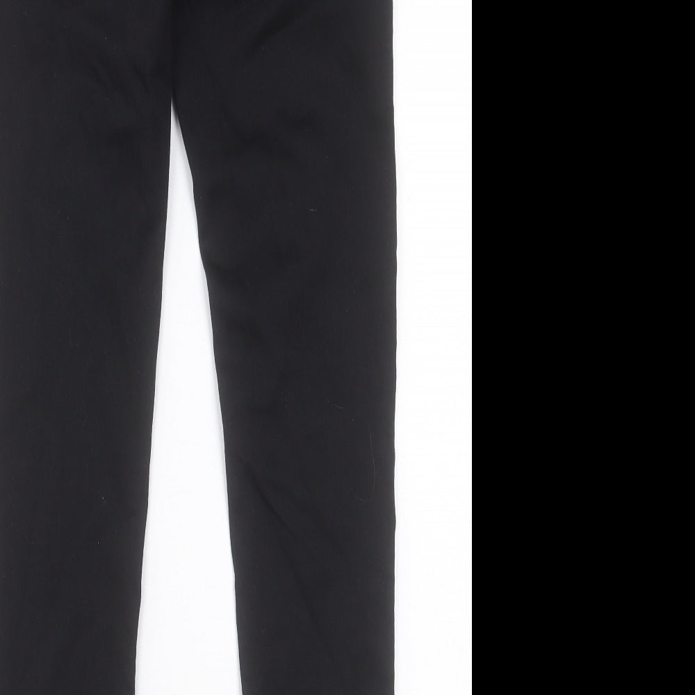 F&F Womens Black Cotton Skinny Jeans Size 10 L28 in Regular Button