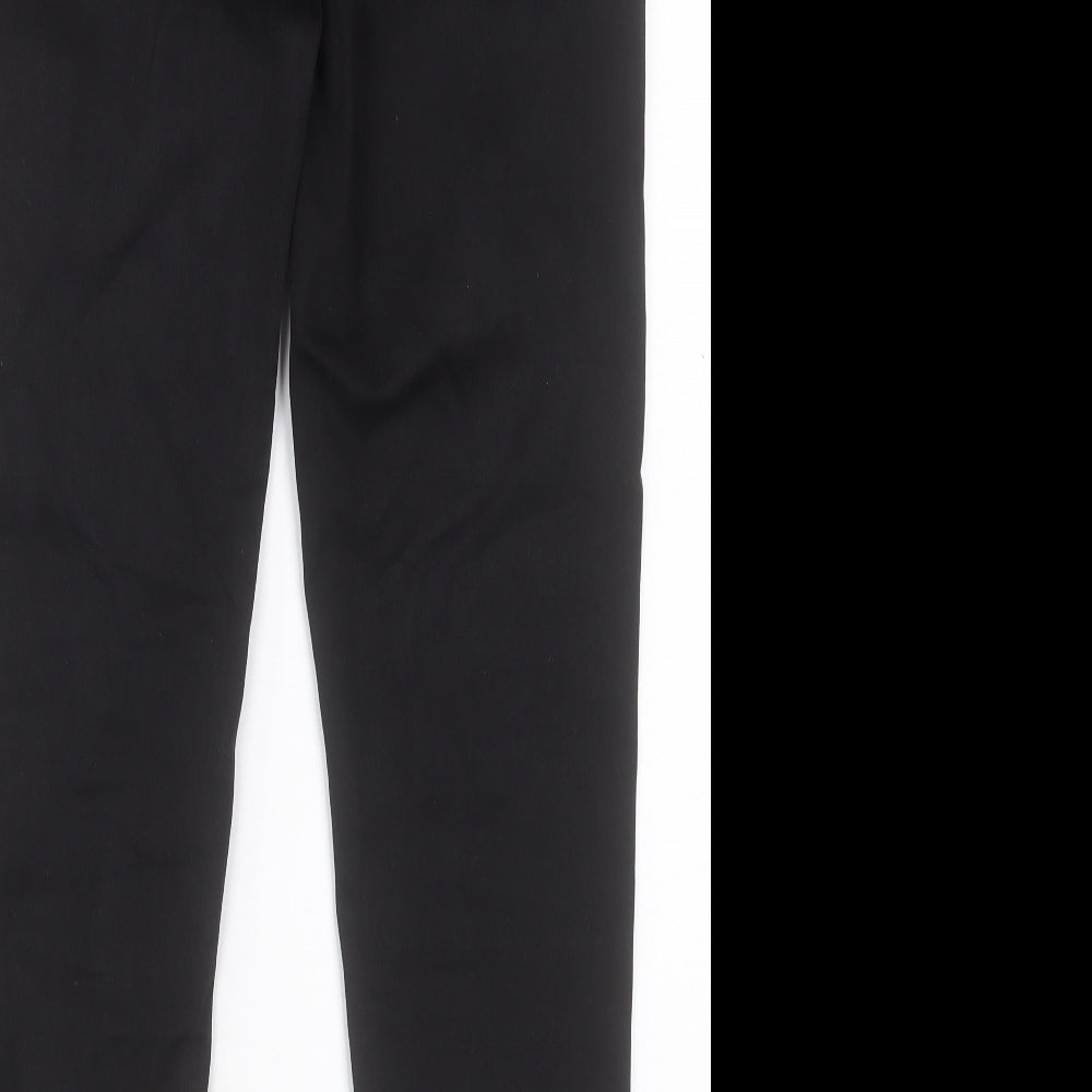 Marks and Spencer Womens Black Cotton Skinny Jeans Size 14 L29 in Regular Button