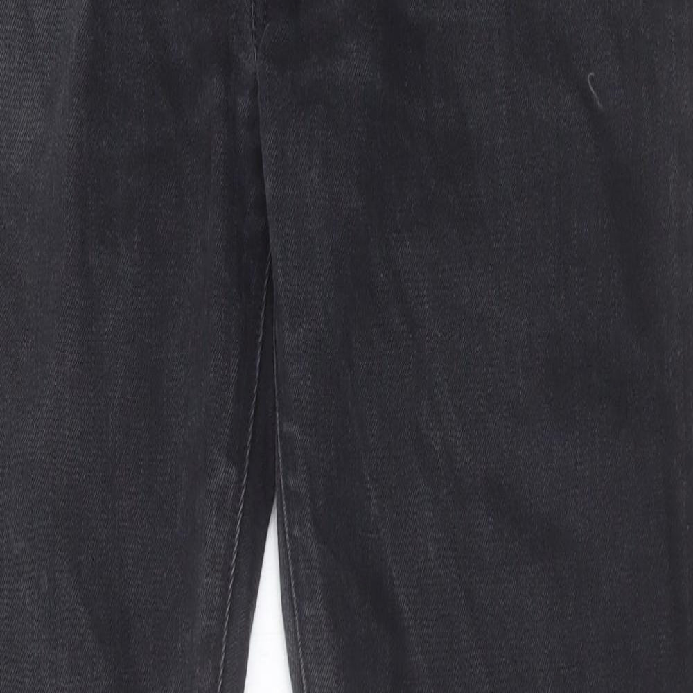 Signature by Levi Strauss & Co. Mens Black Cotton Straight Jeans Size 32 in L32 in Regular Button