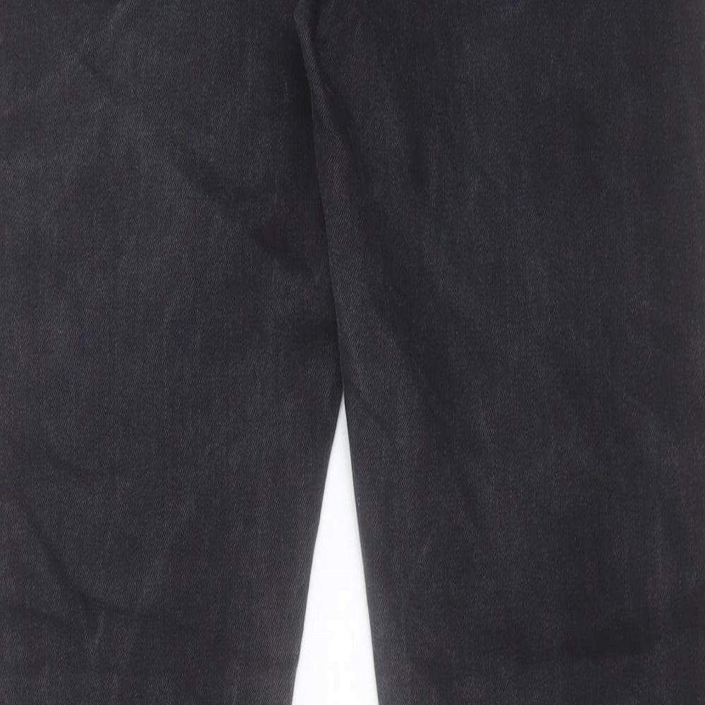 Signature by Levi Strauss & Co. Mens Black Cotton Straight Jeans Size 32 in L32 in Regular Button