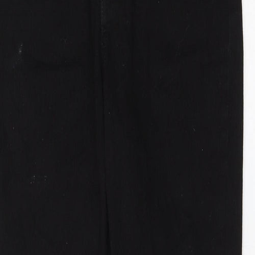 H&M Womens Black Cotton Skinny Jeans Size 10 L28 in Regular Zip