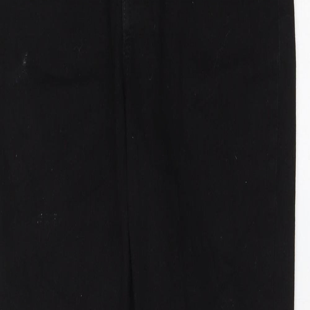 H&M Womens Black Cotton Skinny Jeans Size 10 L28 in Regular Zip