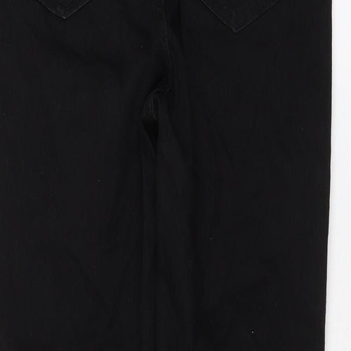 H&M Womens Black Cotton Skinny Jeans Size 10 L28 in Regular Zip