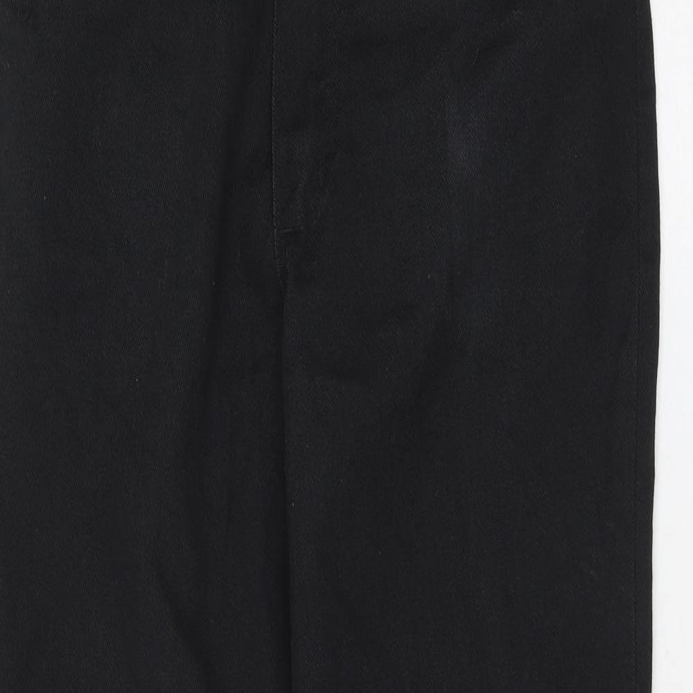Rustler Mens Black Polyester Straight Jeans Size 33 in L32 in Regular Zip