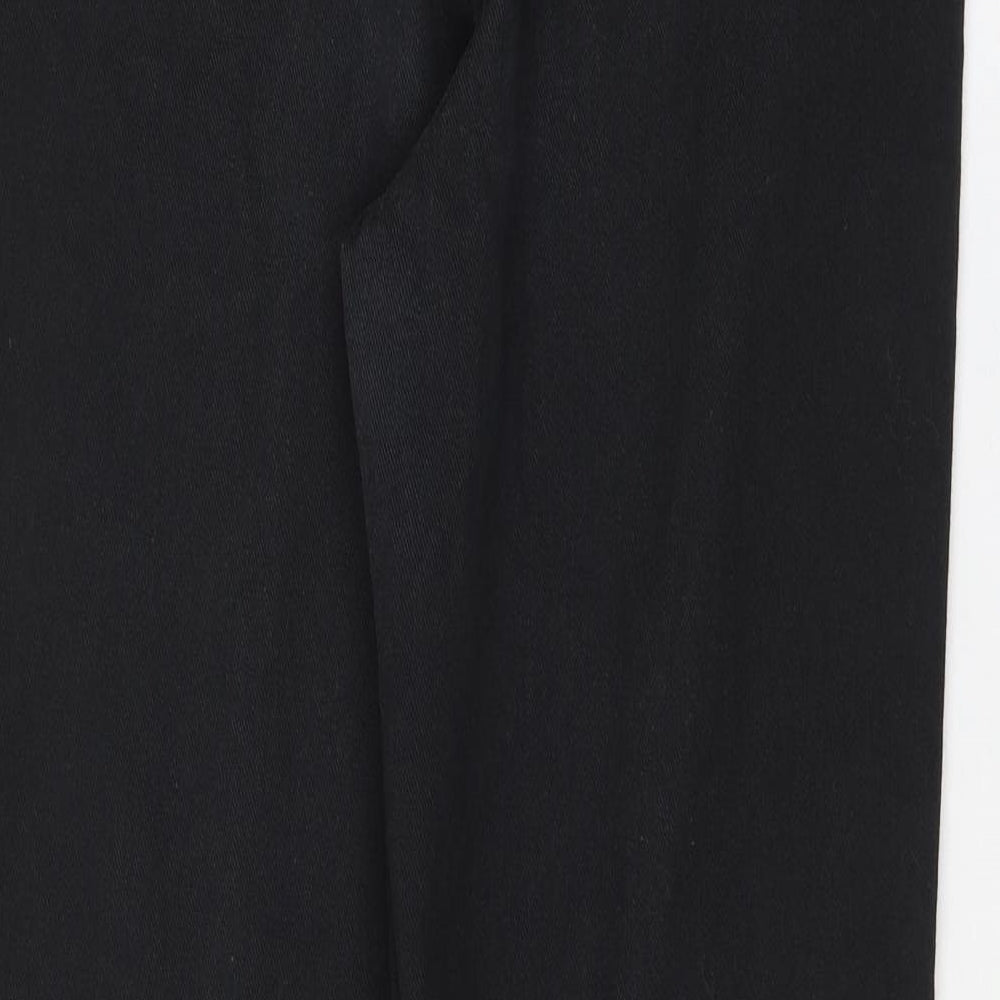 Rustler Mens Black Polyester Straight Jeans Size 33 in L32 in Regular Zip