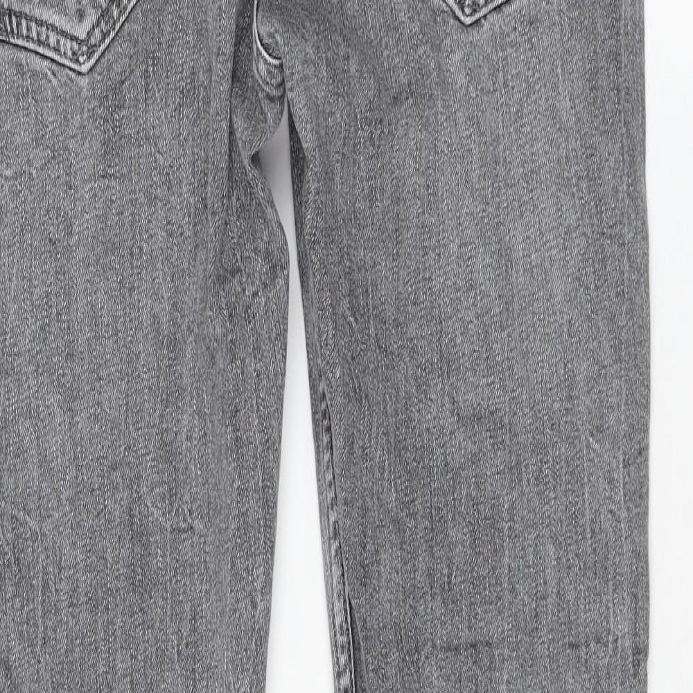 AllSaints Womens Grey Cotton Skinny Jeans Size 32 in L30 in Regular Zip