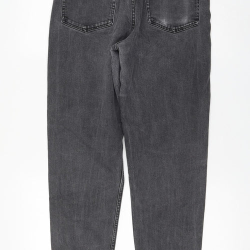 Lash Womens Grey Cotton Mom Jeans Size 30 in L30 in Regular Zip
