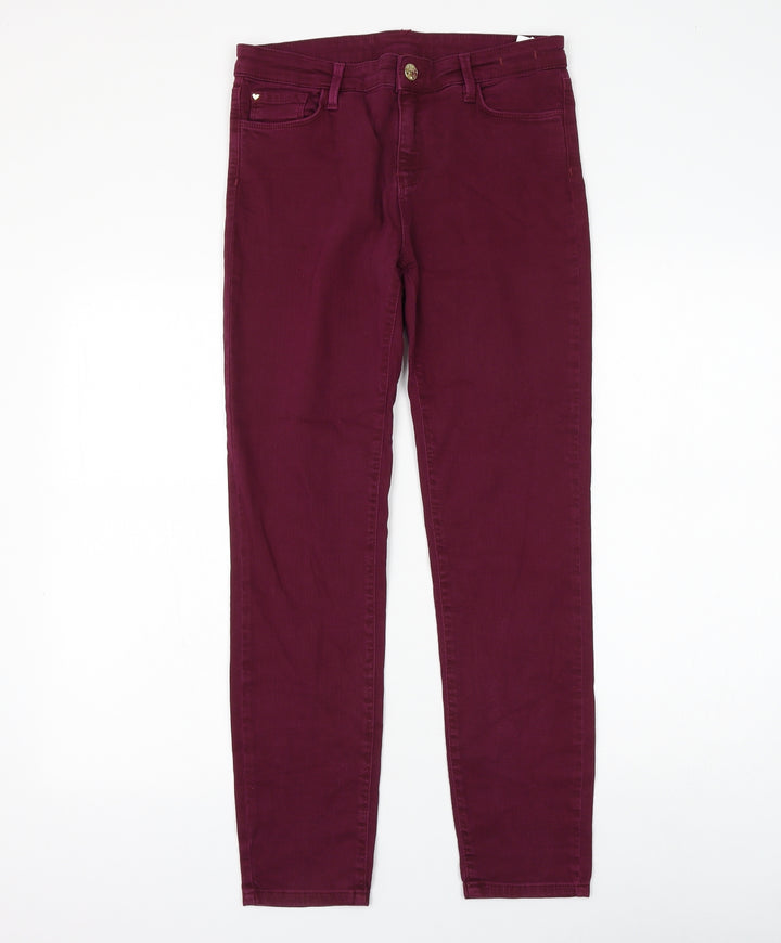 My Twin Womens Purple Cotton Skinny Jeans Size 30 in L28 in Regular Zip