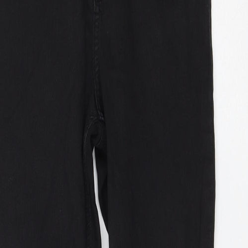 Topshop Womens Black Polyester Skinny Jeans Size 25 in L32 in Regular Zip