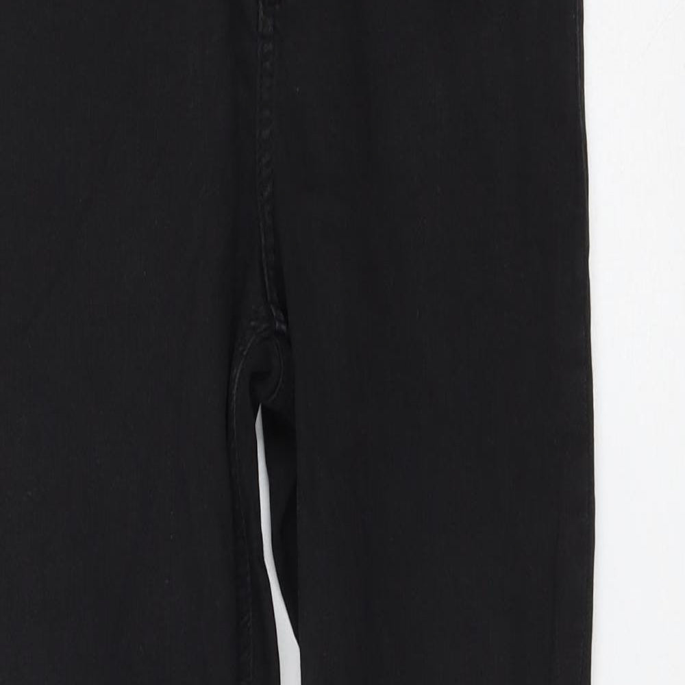 Topshop Womens Black Polyester Skinny Jeans Size 25 in L32 in Regular Zip