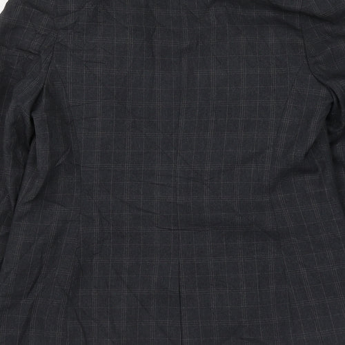 Atmosphere Womens Grey Check Jacket Blazer Size 14 Button