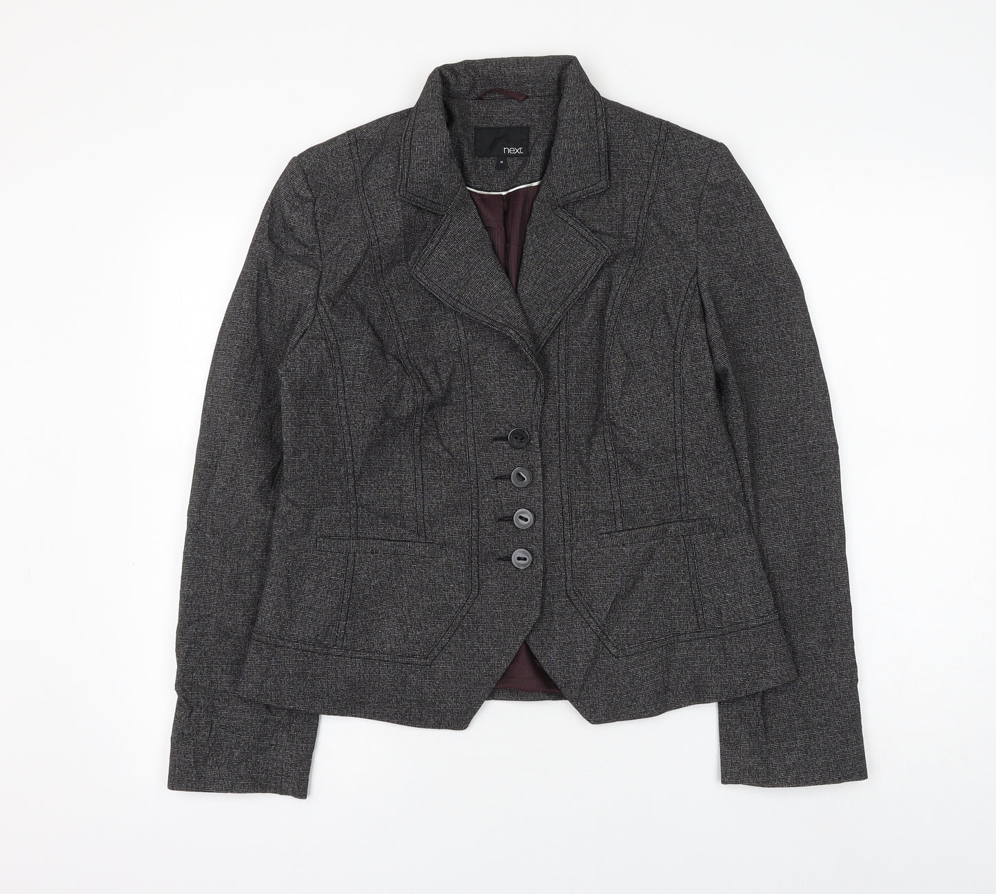 NEXT Womens Grey Jacket Blazer Size 14 Button