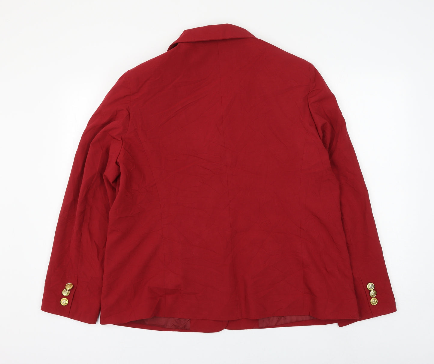 Classics Womens Red Jacket Blazer Size 18 Button