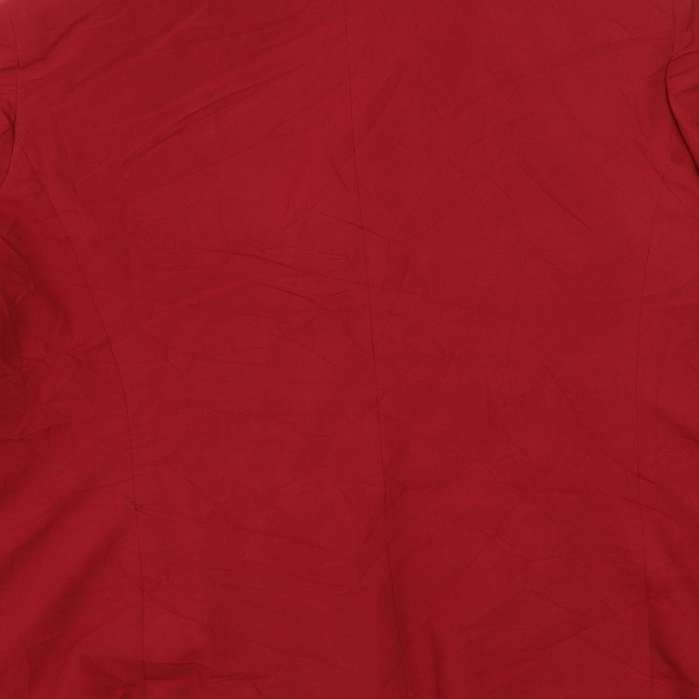 Classics Womens Red Jacket Blazer Size 18 Button