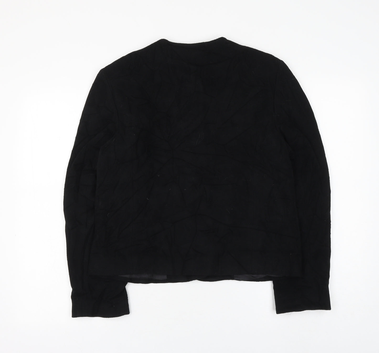 prew Womens Black Jacket Blazer Size 12 Button